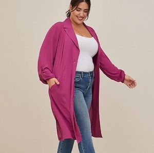 Torrid chiffon duster
